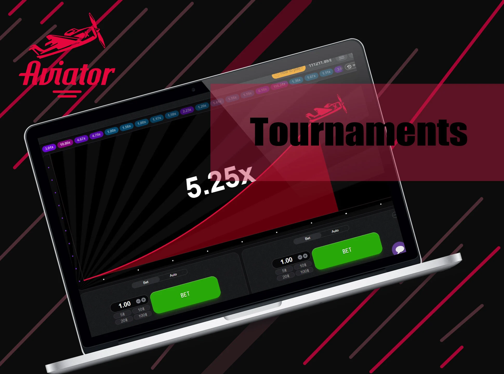 There are many various tournaments within Aviator games.