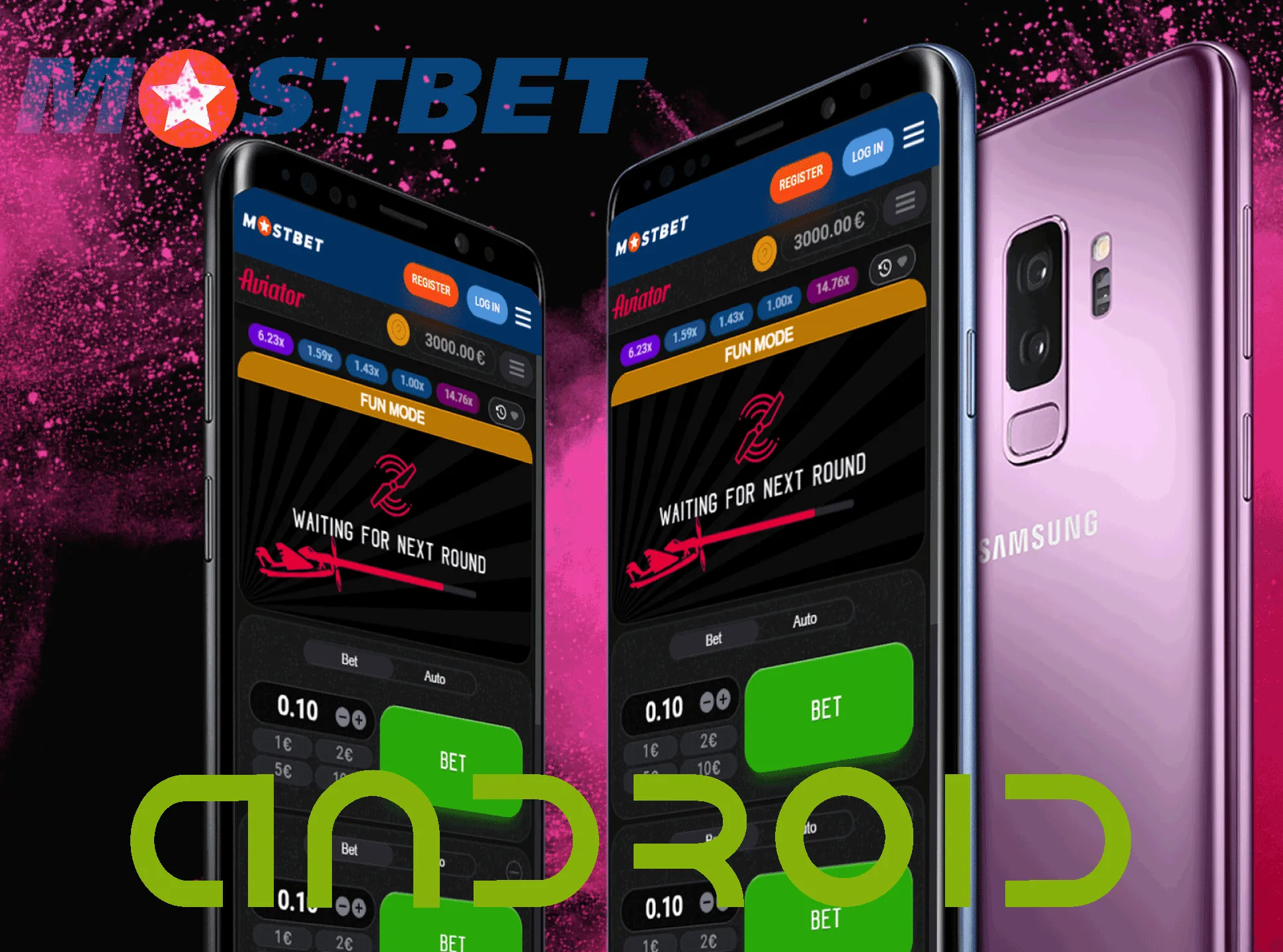 Download the Mostbet Android app to play Aviator.