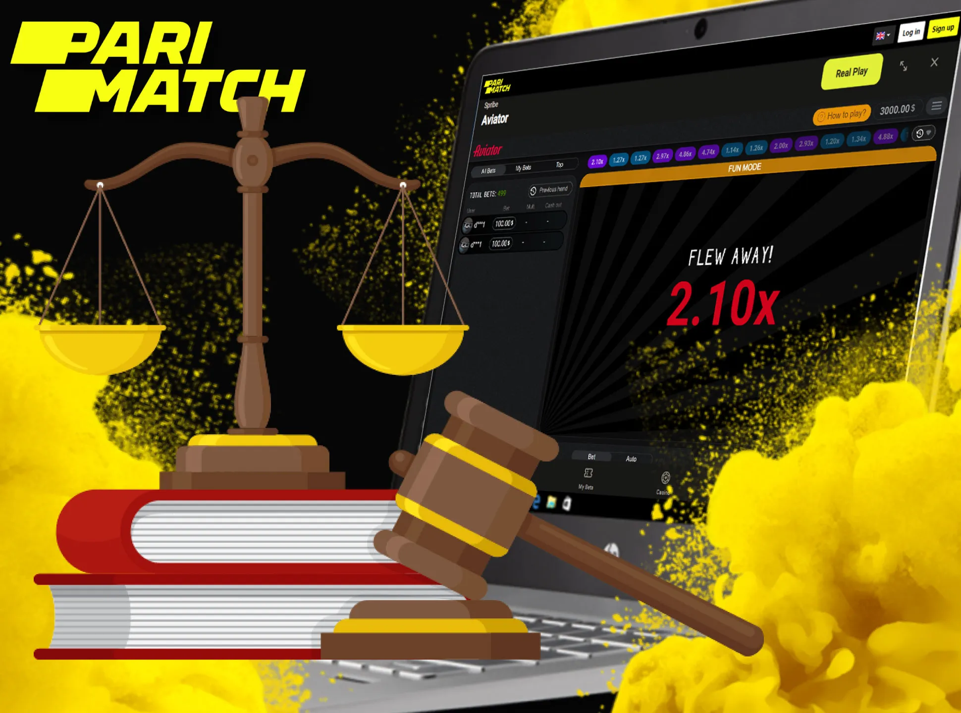 The Parimatch Aviator is absolutely legal to play online.