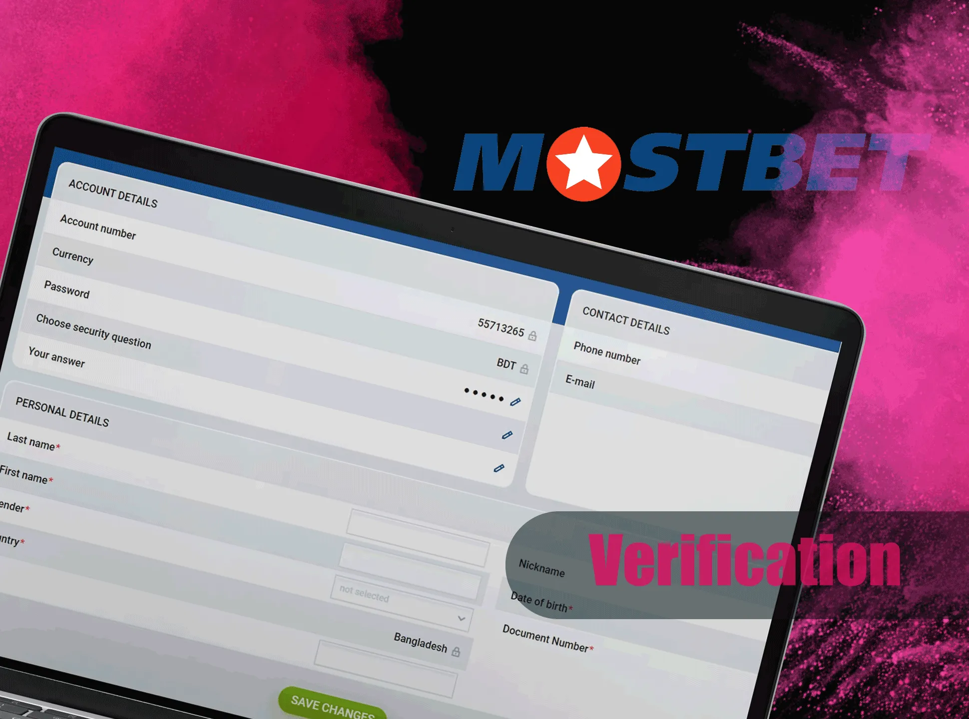 You should pass the verification process to withdraw money from Mostbet.