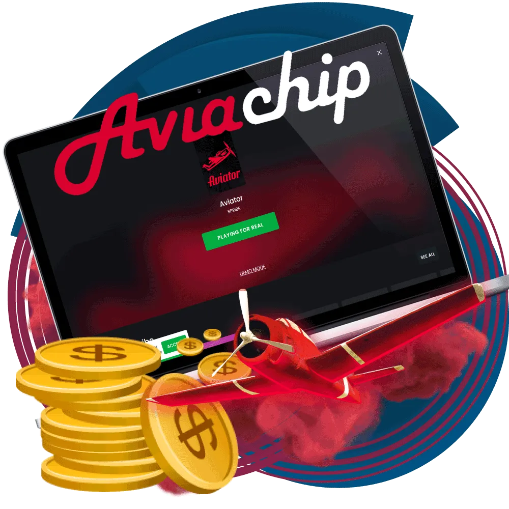 Sign up for Aviachip, top up the account and start playing Aviator.