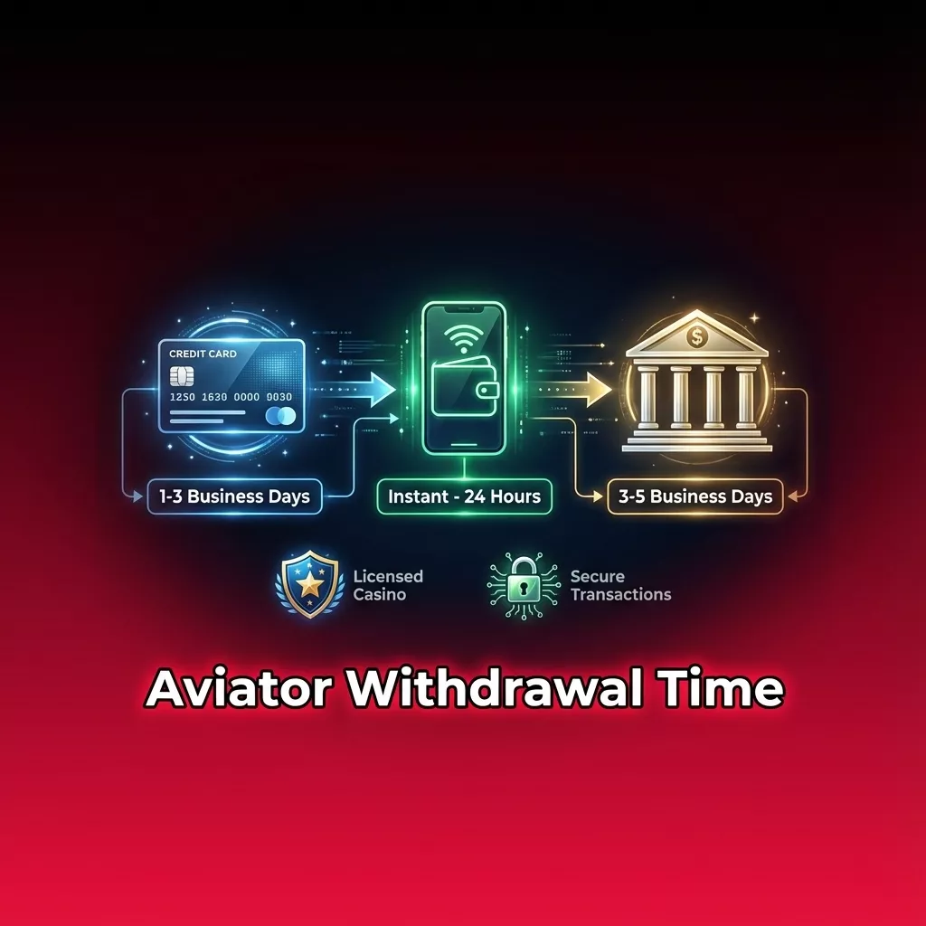 Illustration of Aviator withdrawal time showing UPI, cards, bank transfers, and crypto with different payout speeds