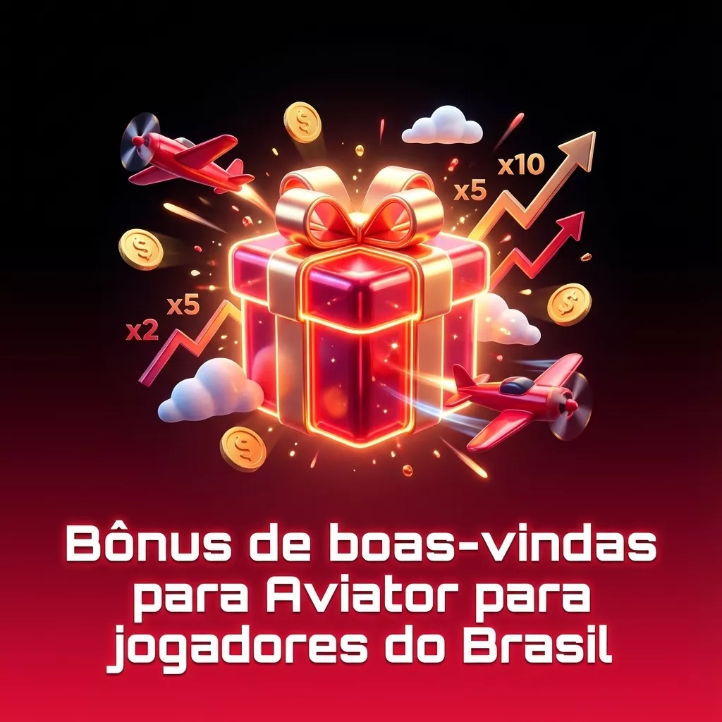 Banner promocional de bônus de boas-vindas Aviator para jogadores brasileiros, destacando até 500% no primeiro depósito