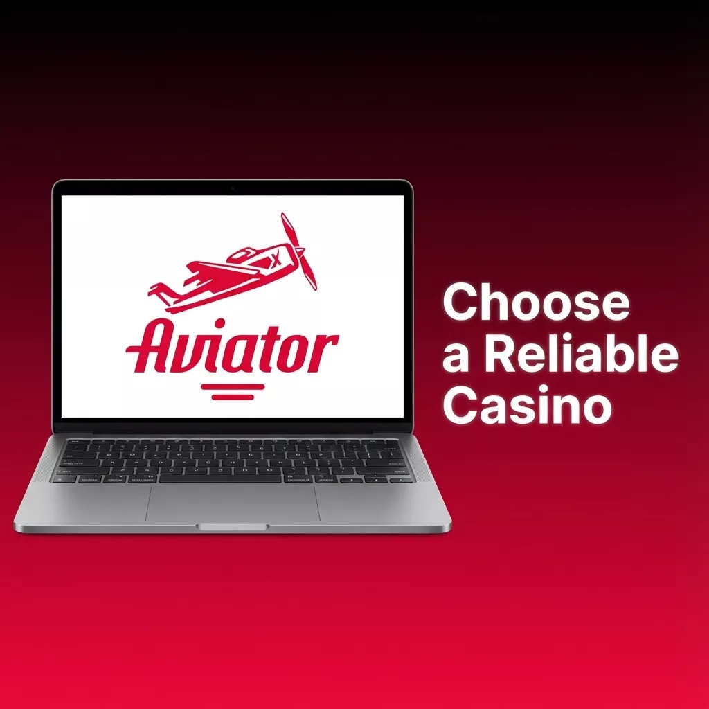Illustration of Aviator game screen beside checklist for choosing a reliable licensed casino with Indian payment icons and support symbols