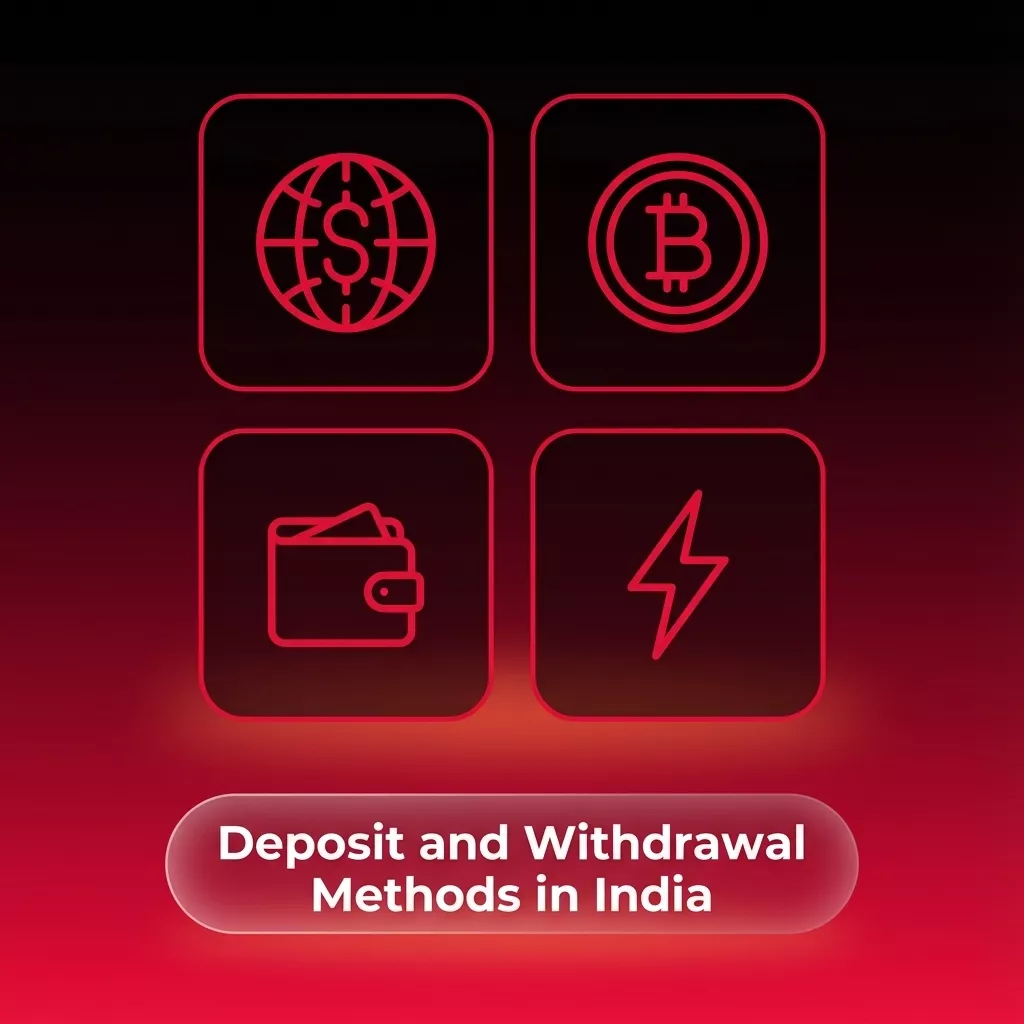 Icons of Indian payment methods like UPI, PayTM, PhonePe, cards and crypto for Aviator casino deposits and withdrawals