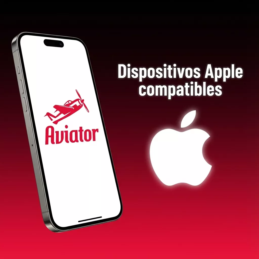 Ilustración de iPhones y iPads recientes mostrando compatibilidad con la app de juego Aviator en iOS 12 o superior