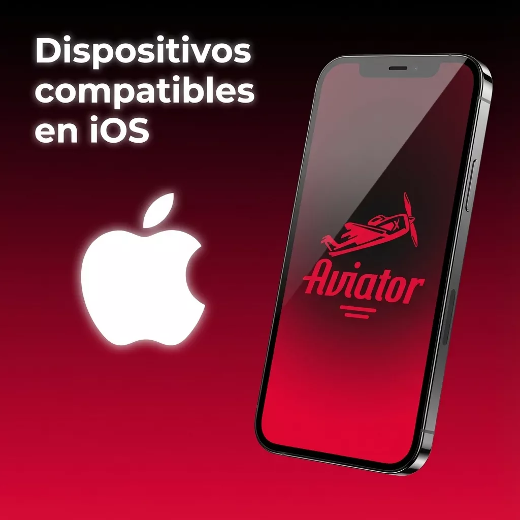 Ilustración de varios iPhone y iPad mostrando que la PWA Aviator es compatible con iOS 12 o superior