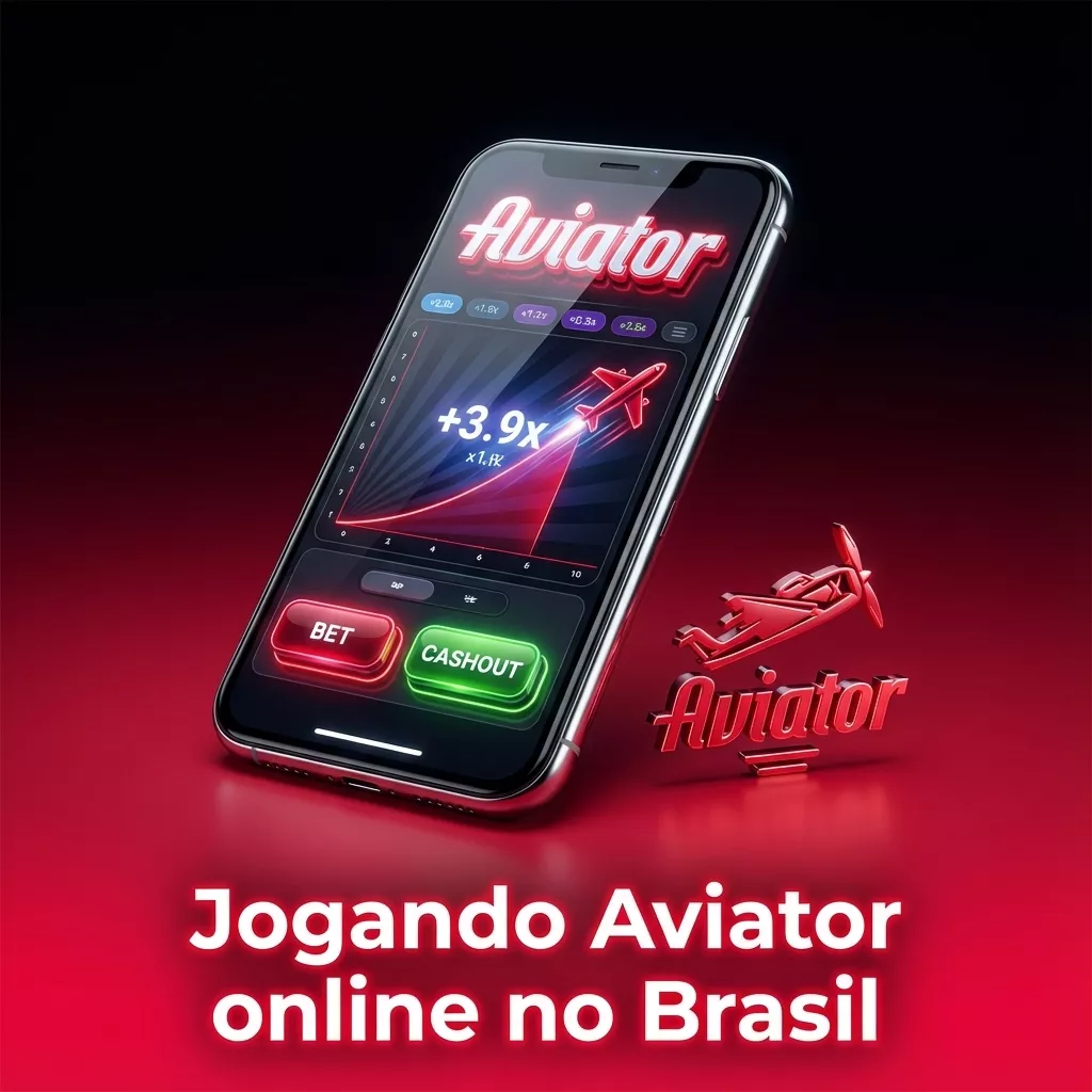 Tela de cassino online Aviator com avião subindo, interface de apostas em reais e logotipos de casas de apostas brasileiras