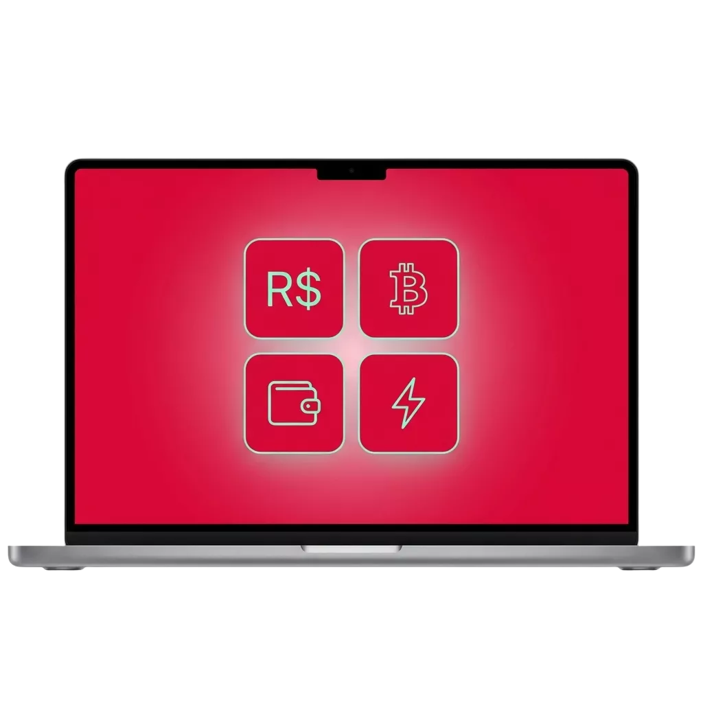 Tela de cassino online Aviator exibindo opções de saque: Pix, banco, carteiras digitais, cartão e criptomoedas