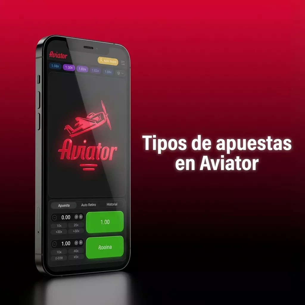 Infografía sobre tipos de apuestas en Aviator: única, doble, autoapuesta y auto cashout según perfil de riesgo