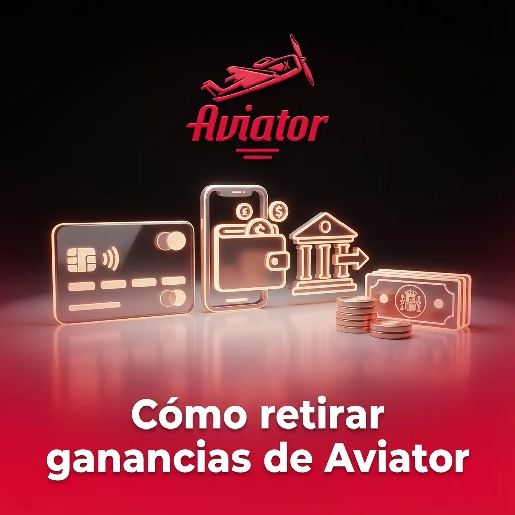 Pantalla de app de Aviator mostrando pasos y botones para retirar ganancias y verificar método de pago