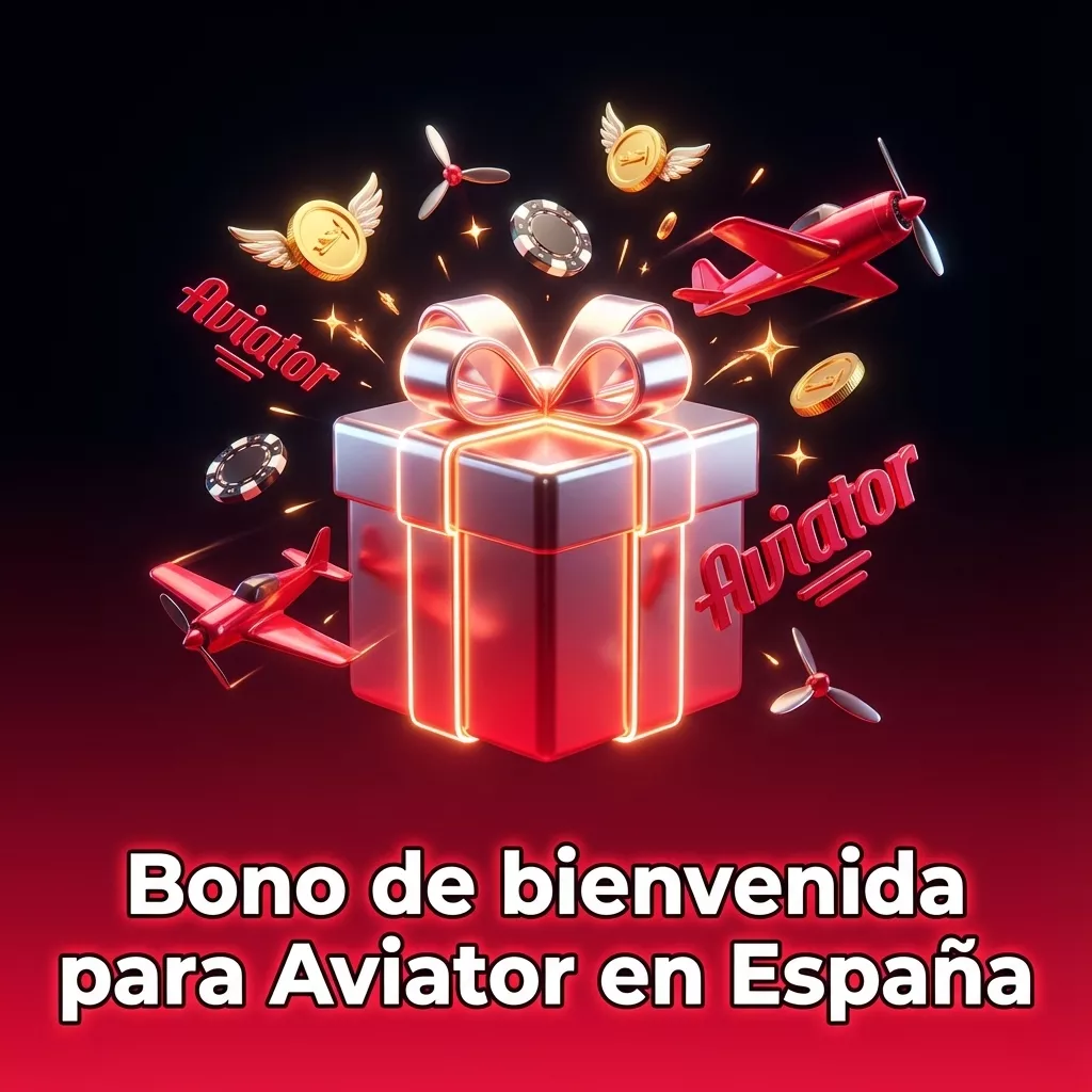 Banner promocional de casino en España que anuncia bono de bienvenida del 200% para jugar Aviator con pasos para conseguirlo