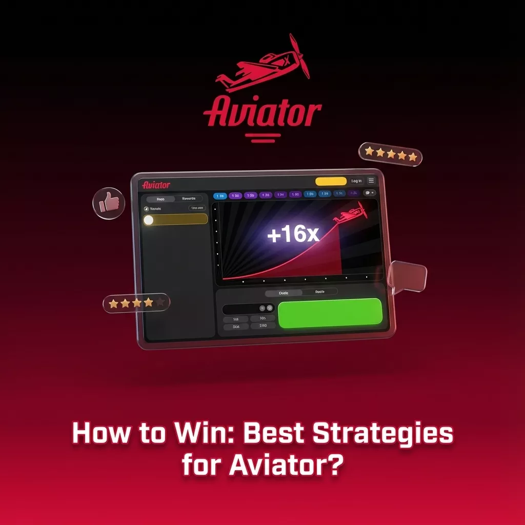 Illustration of Aviator game strategy tips, showing low multipliers, split bets, and win/loss limits for risk control