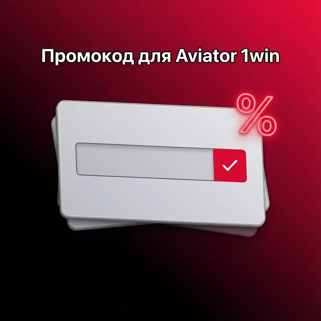 Баннер игры Aviator на 1win с самолётом, коэффициентами и кнопками ставок на фоне интерфейса казино
