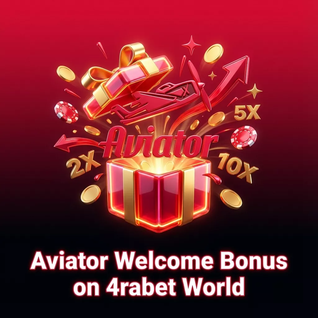 Banner promoting 4rabet World Aviator casino welcome bonus of 200% up to ₹20,000 with signup and deposit steps
