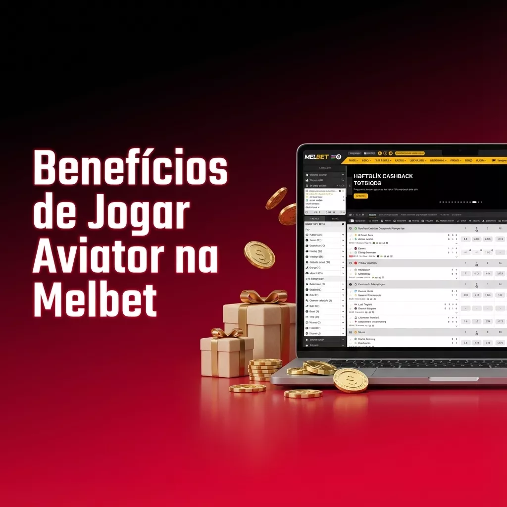 Banner “Benefícios de Jogar Aviator na Melbet” com lista de vantagens e interface limpa do jogo em um celular