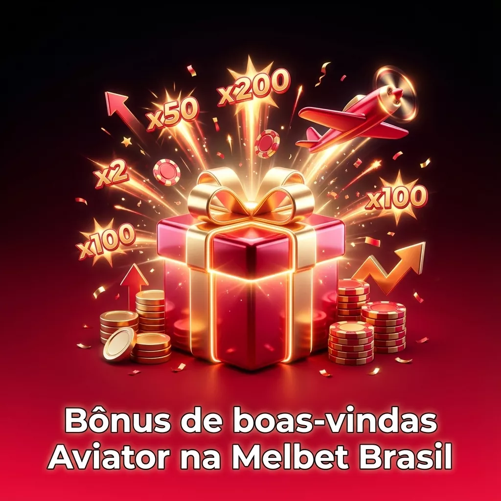 Banner do bônus de boas-vindas Aviator na Melbet Brasil, destaque para 150% no primeiro depósito de novos jogadores