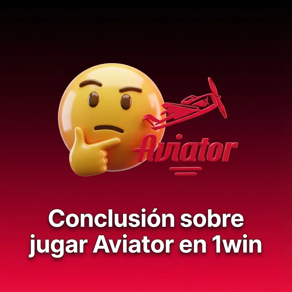Conclusión sobre jugar Aviator en 1win: juego crash rápido, social y seguro con bono, demo y app móvil para jugadores de España