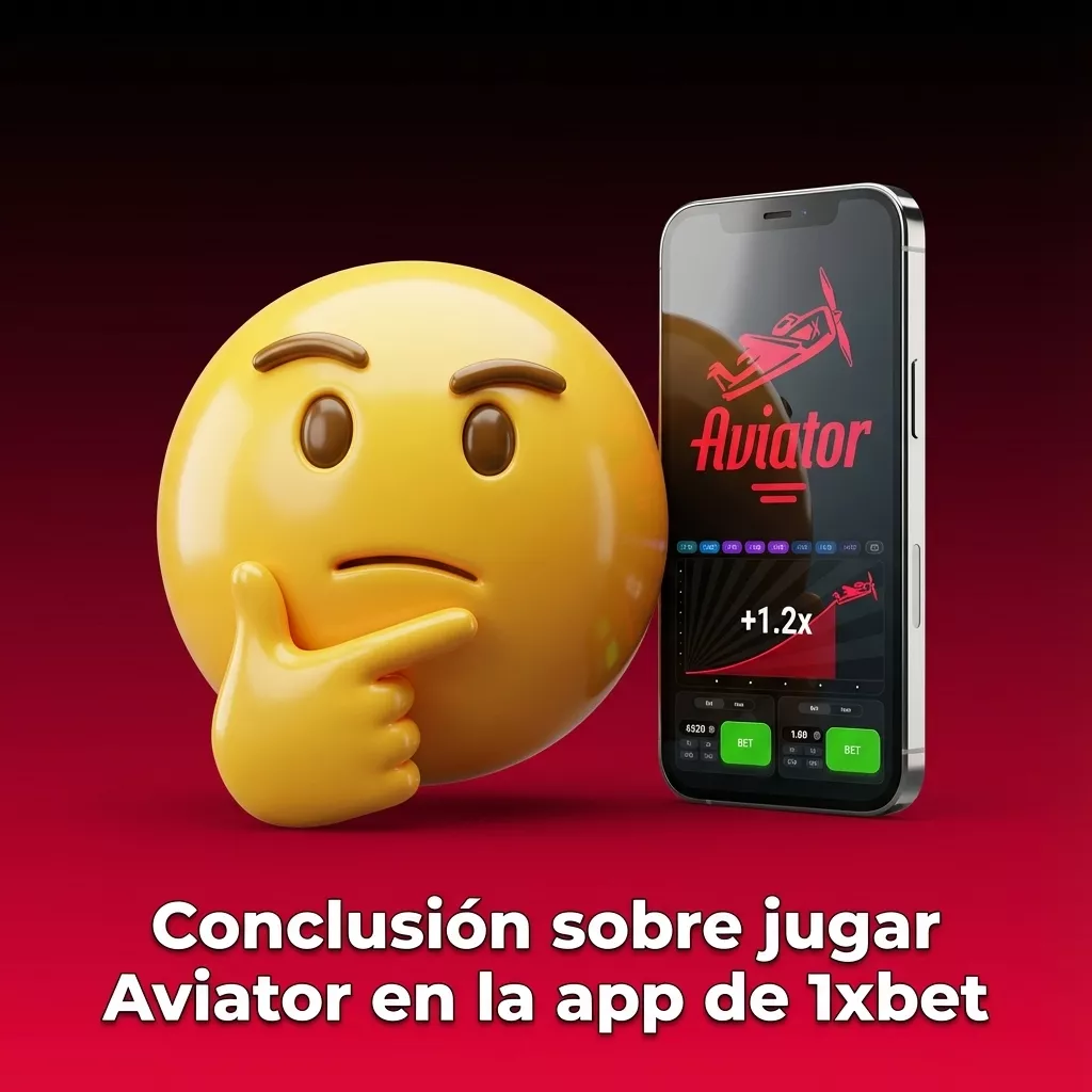 Pantalla de la app 1xbet mostrando el juego Aviator en móvil, con interfaz clara y botones de apuesta visibles