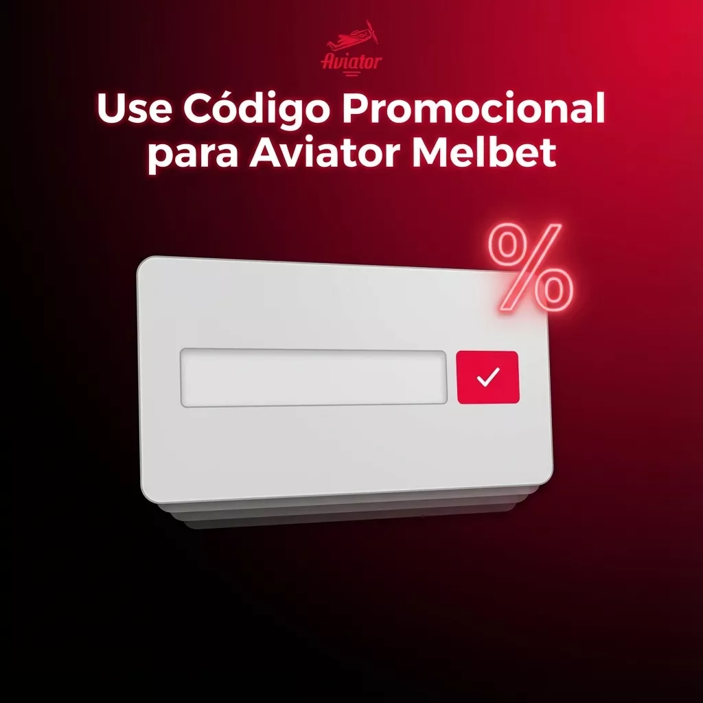 Banner em português do Aviator Melbet destacando o uso do código promocional “AVIATORBR” para bônus e giros extras