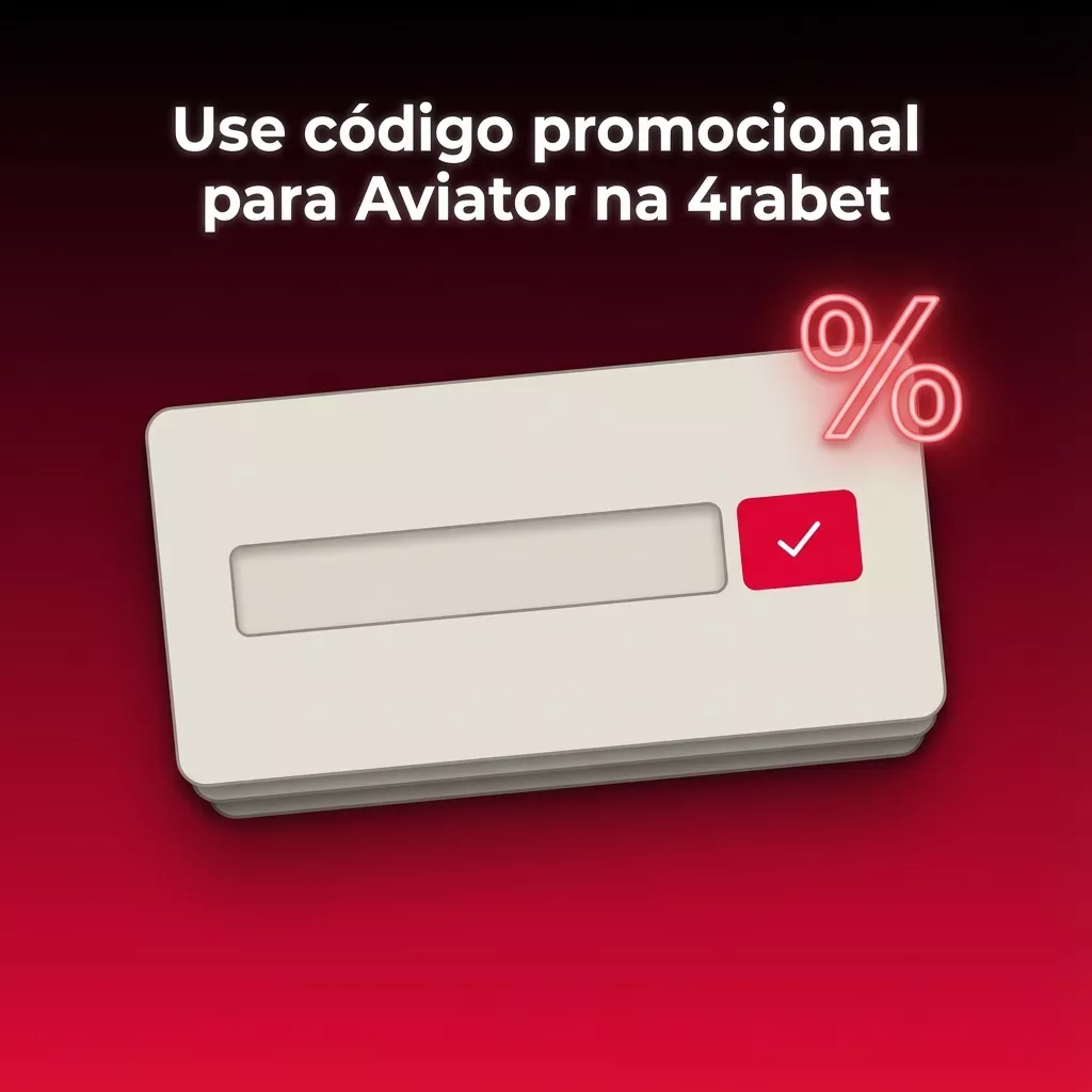 Banner da 4rabet destacando o código promocional “AVIATORBR” para bônus em cassino e apostas online.