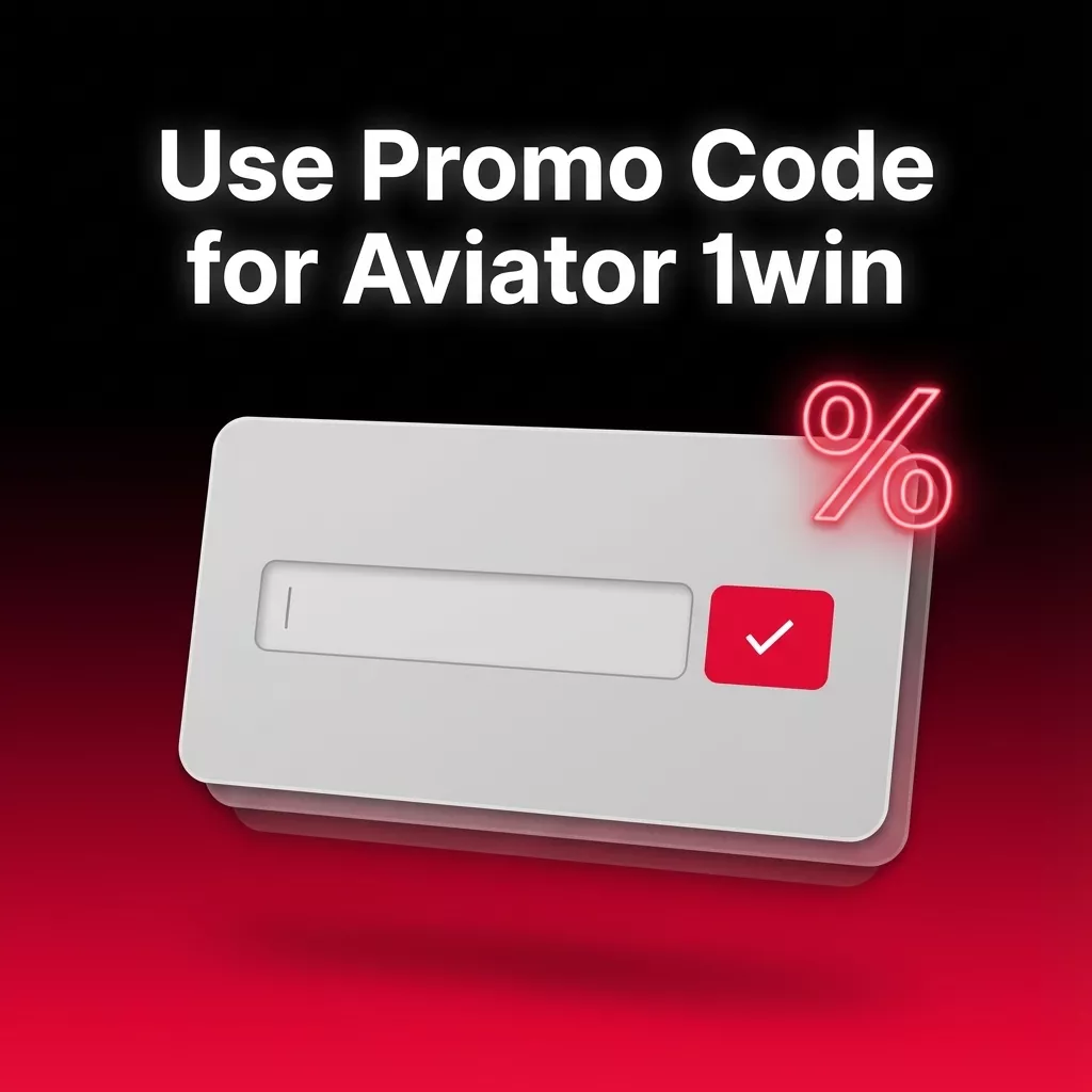 Smartphone screen showing Aviator 1win signup form with promo code AVIATORVIP entered for bonus deposit value