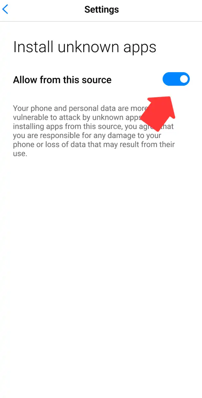 Enable unknown sources for Batery app.