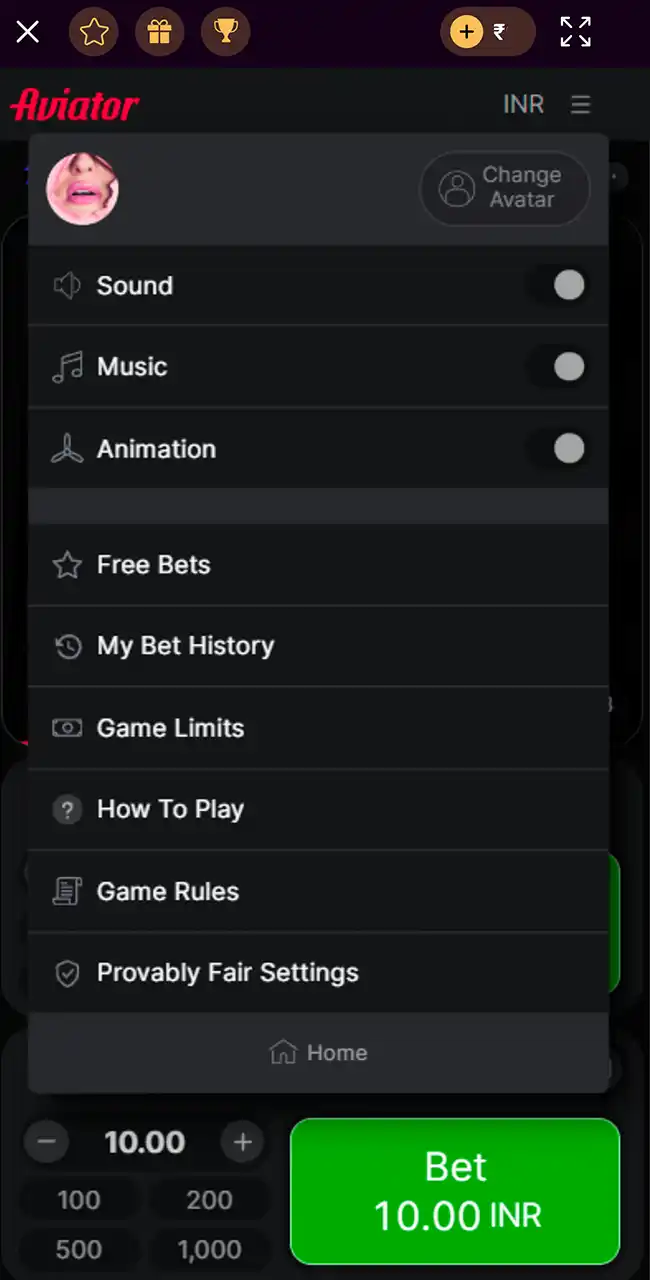 Get familiar with the Aviator interface.