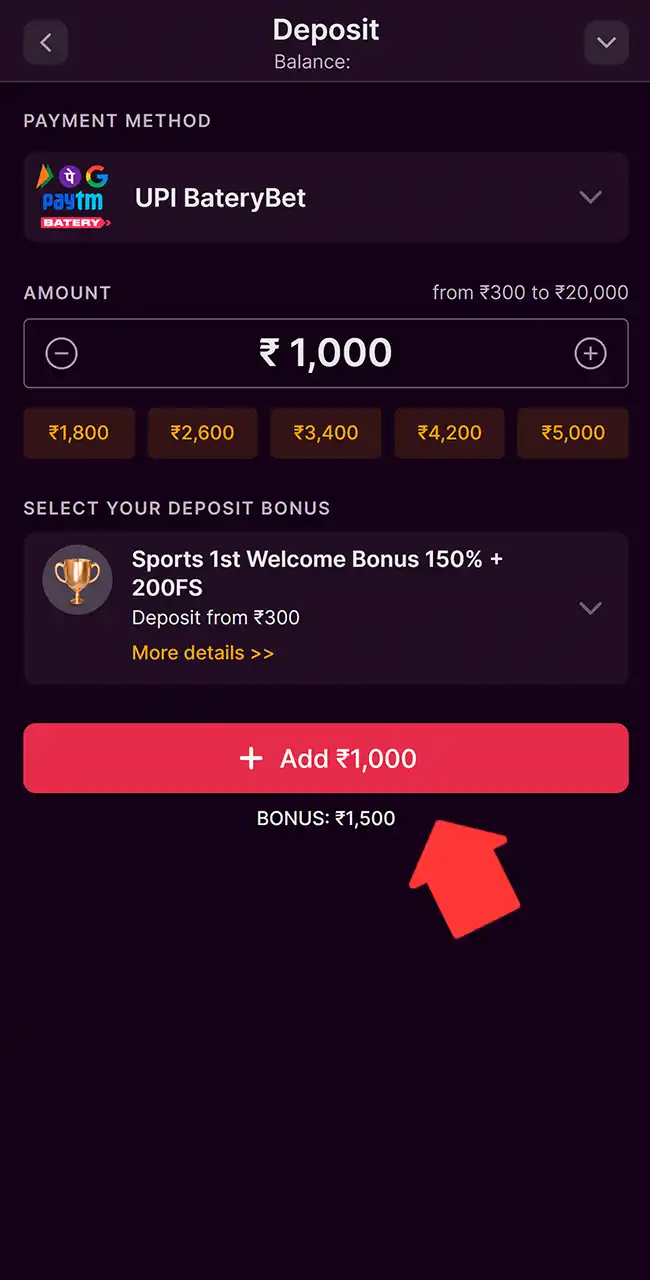 Fund your account to play Aviator.