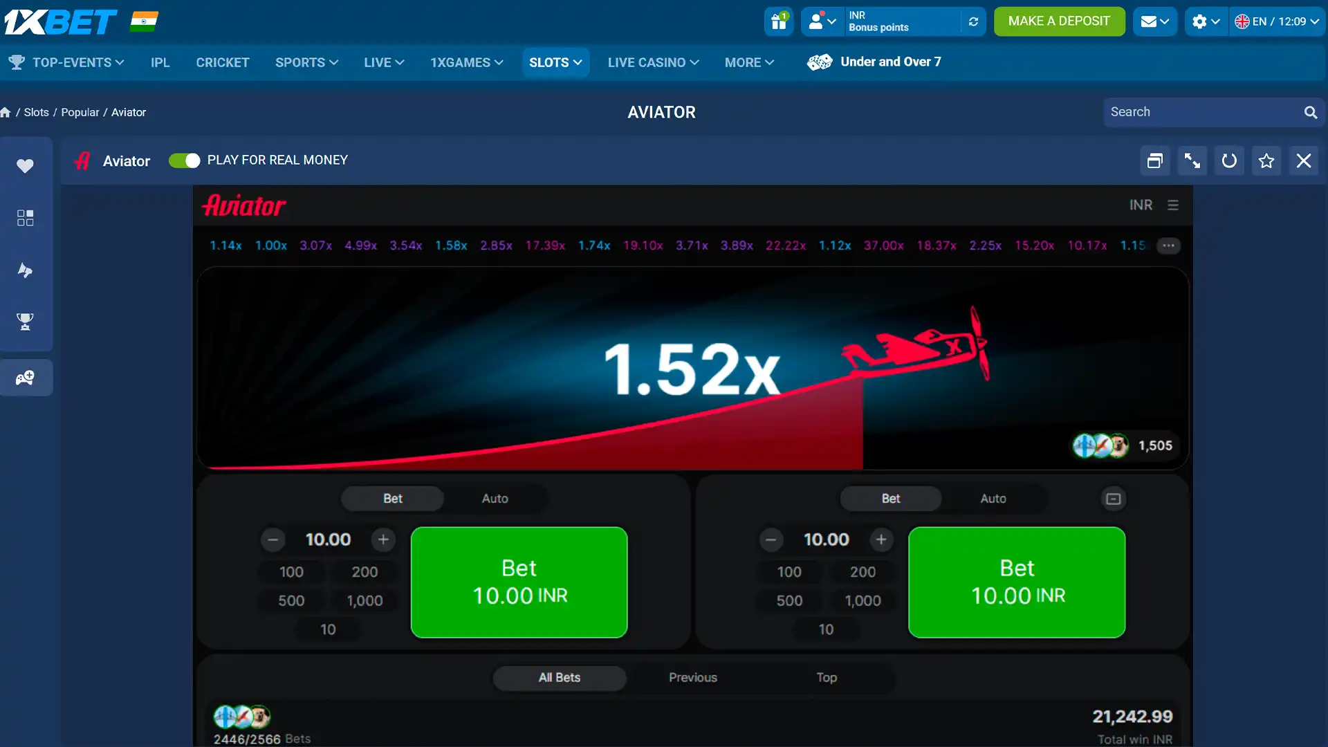 Play the thrilling Aviator crash game today.