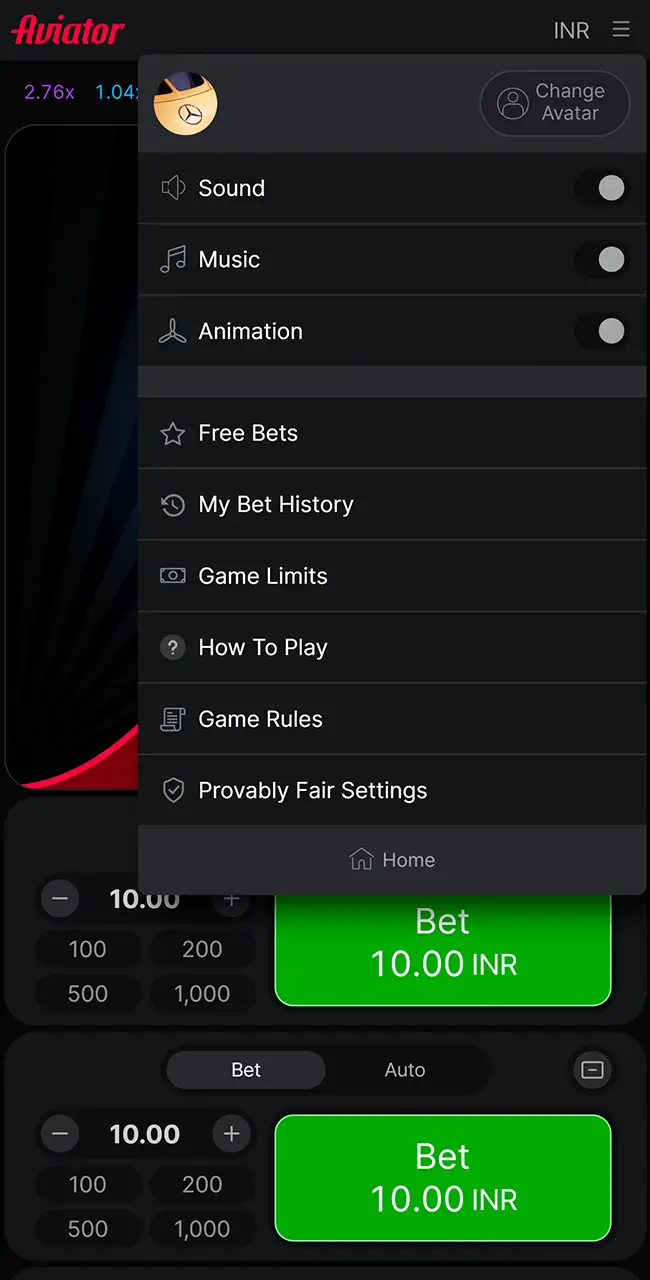 Master the free Aviator demo screen layout.